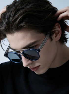 双梁偏光UV400防紫外线墨镜