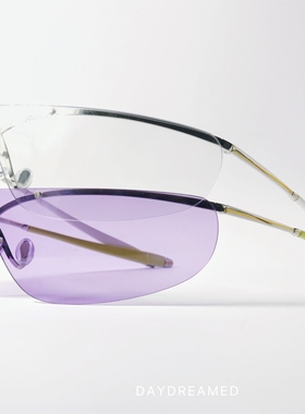 无框环绕设计小众太阳眼镜