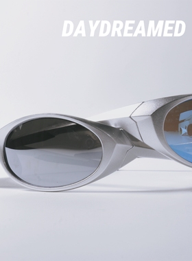 未来感椭圆形防紫外线偏光太阳镜