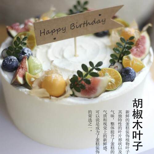 新鲜胡椒木清香木叶子烘焙甜品蛋糕装饰点缀餐厅摆盘造型花草 - 图1