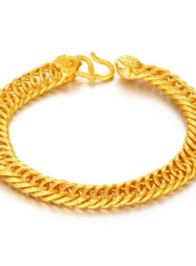 手链款条金色霸气表男士合