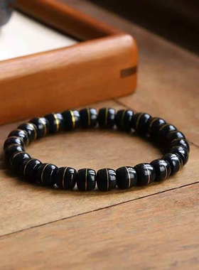 天然新疆和田玉玉器工厂店青玉细料老料玉石素面搓金直切手串带证