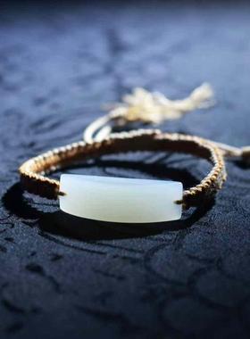 羊脂白玉平安手牌俄料手牌