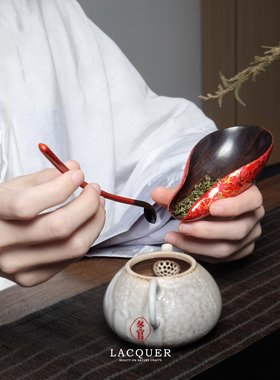 DONGUAN冬官大漆遗茶件套精致