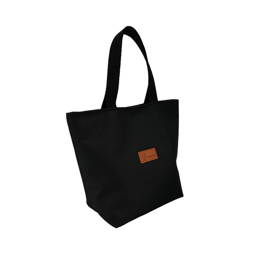 新款手提包女上班族学生百搭饭盒妈咪便当袋小拎包牛津布拉链防水 - 图3