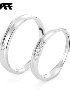 XXOFF情侣对戒925银小众设计新款