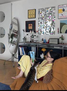 金鱼风动板亮片装饰画客厅沙发背景墙挂画玄关电表箱创意遮挡神器