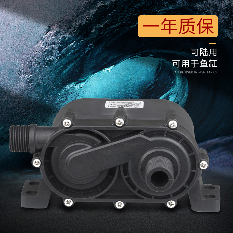 中科世纪12V/24V微型直流无刷高扬程家用热水循环泵耐酸碱DC55JE-图1