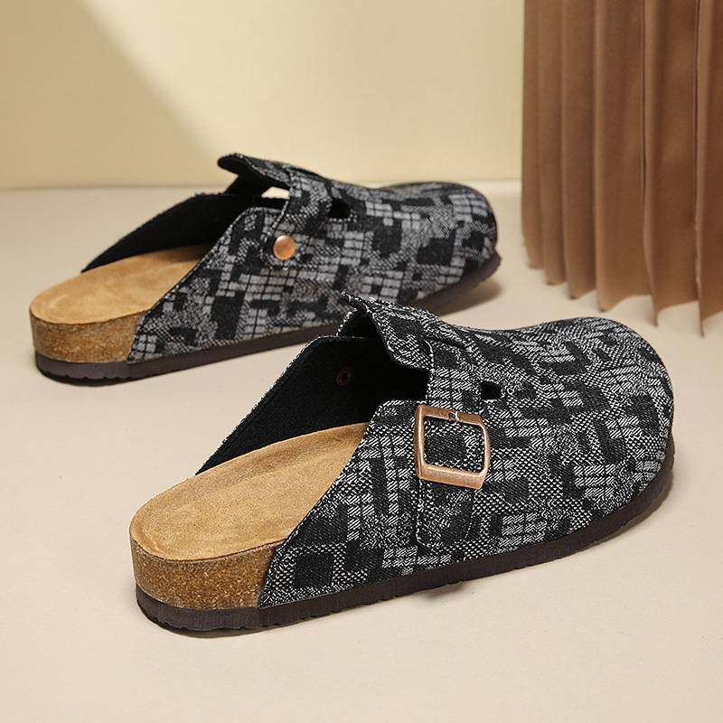 青岛福客来老爹鞋女士爆款侣冬季勃肯鞋男士包头软木底拖鞋女生韩,淘宝优惠券,粉丝福利购,淘宝优惠卷