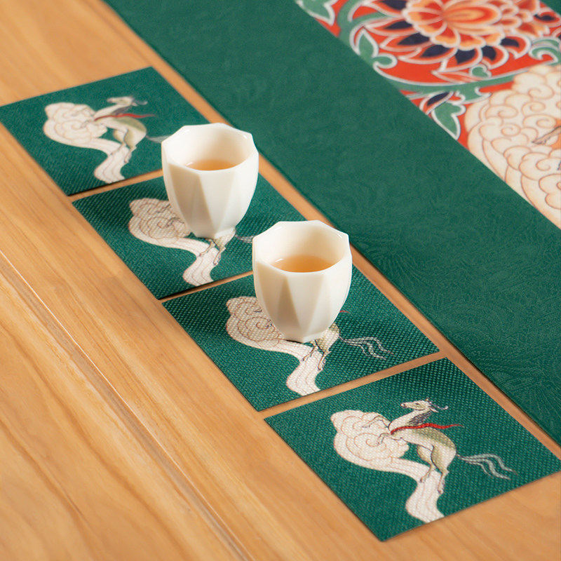 爱奇葩中式杯垫茶道隔热垫高级感防烫家用垫布布艺茶垫餐垫茶杯垫,淘宝优惠券,粉丝福利购,淘宝优惠卷