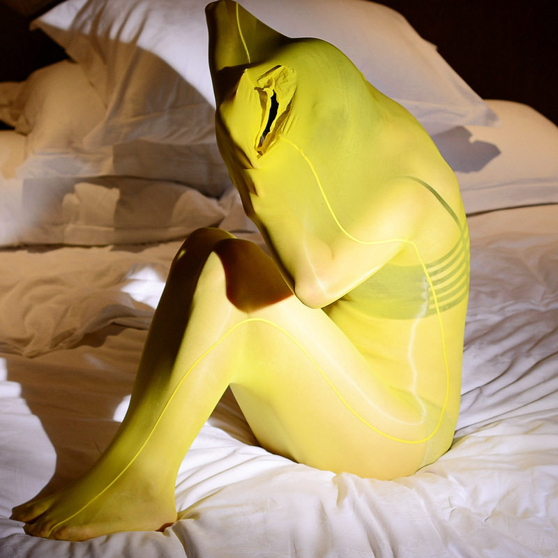 单人/双人油光丝袜睡袋加大码男女912针油亮袜子口袋情侣透明袜袋,淘宝优惠券,粉丝福利购,淘宝优惠卷