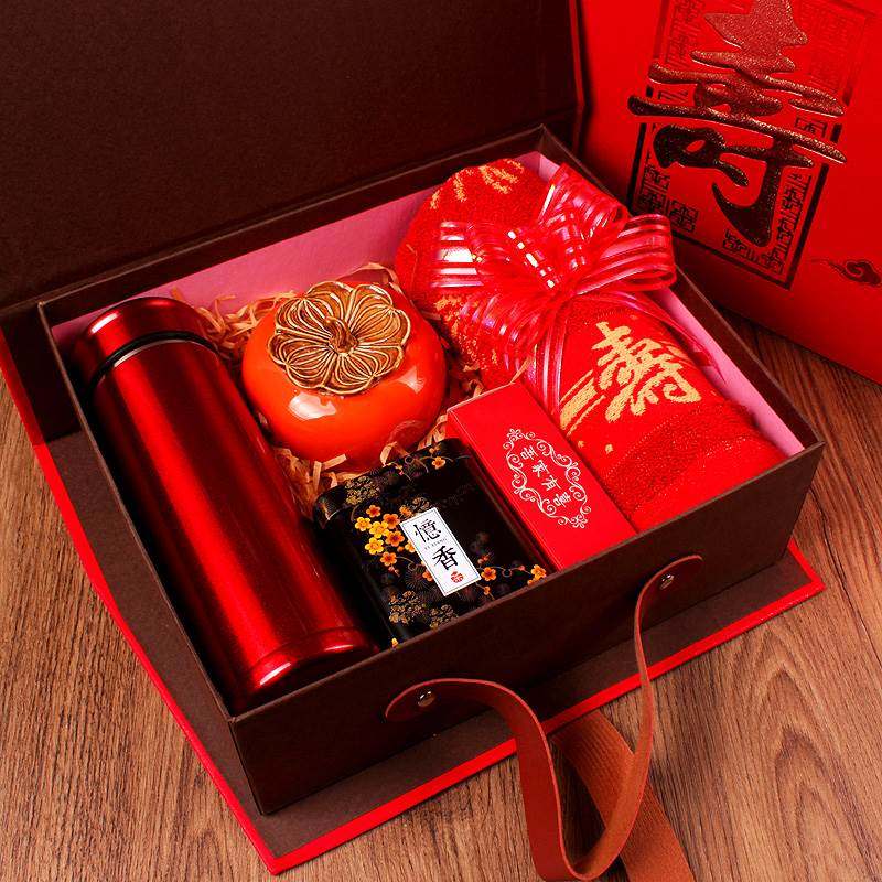 老人寿宴伴手礼生日祝寿回礼607080岁大寿做寿答谢纪念礼品寿礼盒_虎窝淘