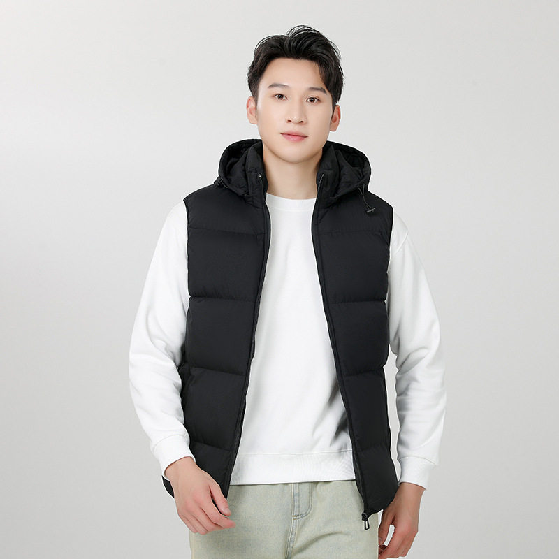 男士秋冬季休闲时尚百搭加厚马甲男可脱卸帽子外穿棉衣马甲,淘宝优惠券,粉丝福利购,淘宝优惠卷