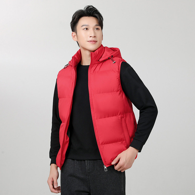 男士秋冬季休闲时尚百搭加厚马甲男可脱卸帽子外穿棉衣马甲,淘宝优惠券,粉丝福利购,淘宝优惠卷