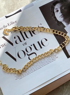 链条小众设计感嘻哈风百搭吊坠