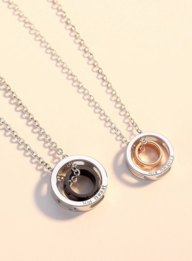 美女与野兽圆圈小众设计毛衣链