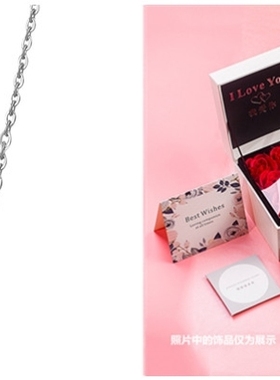 纯银设计感小蛮腰项链送女友礼物