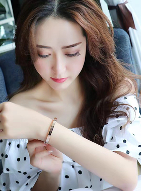 情侣手链一对情侣款纯银闺蜜定制刻字异地恋纪念七夕情人节礼物