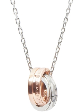 原创设计风刻字情侣项链礼物吊坠