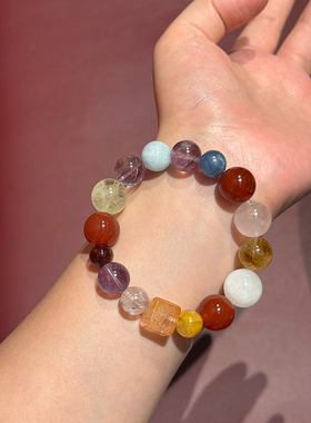 天然水晶多宝手串手链礼物饰品