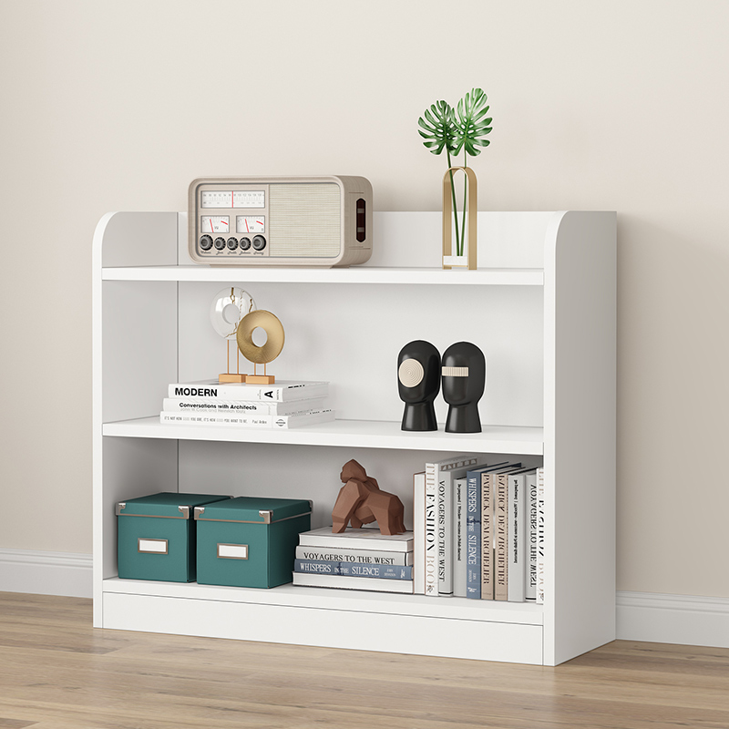 实木儿童书架绘本架落地靠墙储物柜客厅家用简易书柜多层置物架 - 图2