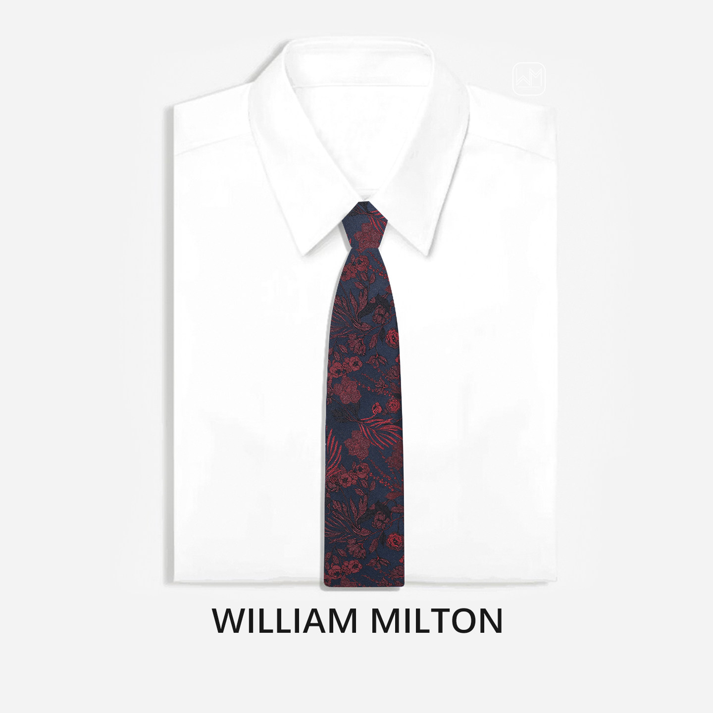 WILLIAM MILTON暗香疏影真丝手打领带男士时尚休闲商务桑蚕丝礼盒,淘宝优惠券,粉丝福利购,淘宝优惠卷