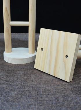 实木耳机支架头戴式耳麦展示架原木圆底木质挂架样品饰品支架摆件