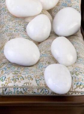 2026年苏民峰天然白石八白石阵圆润饱满鹅卵石家居办公室风水摆件