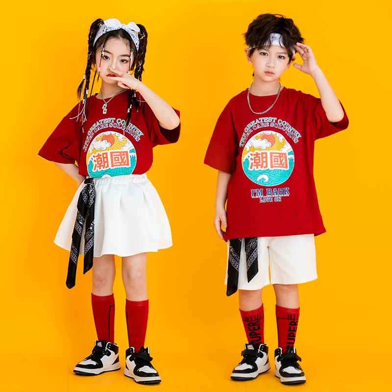 六一儿童演出服啦啦队表演中国风小学生运动会毕业照服装幼儿班服-图2