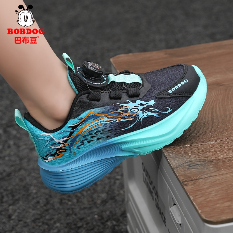 巴布豆童鞋男童运动鞋2025春秋新款网面透气男孩子儿童户外跑步鞋 - 图3