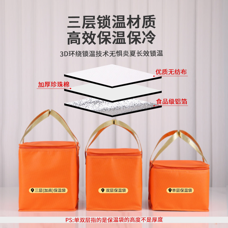 加高蛋糕保温袋保冷袋外卖铝箔冷藏海鲜大闸蟹保鲜冰包可定制定做,淘宝优惠券,粉丝福利购,淘宝优惠卷