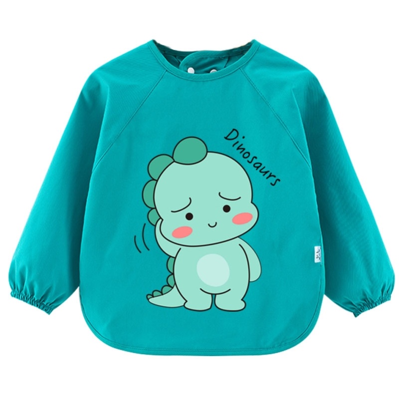 Children's smock autumn and winter long-sleeved kindergarten baby eating bib full body waterproof and dirt-proof 3-4-5 years old 0-2 babies
