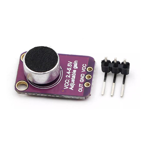 MAX4466声音传感器模块 麦克风前置放大器麦克风模块 音频放大 - 图3