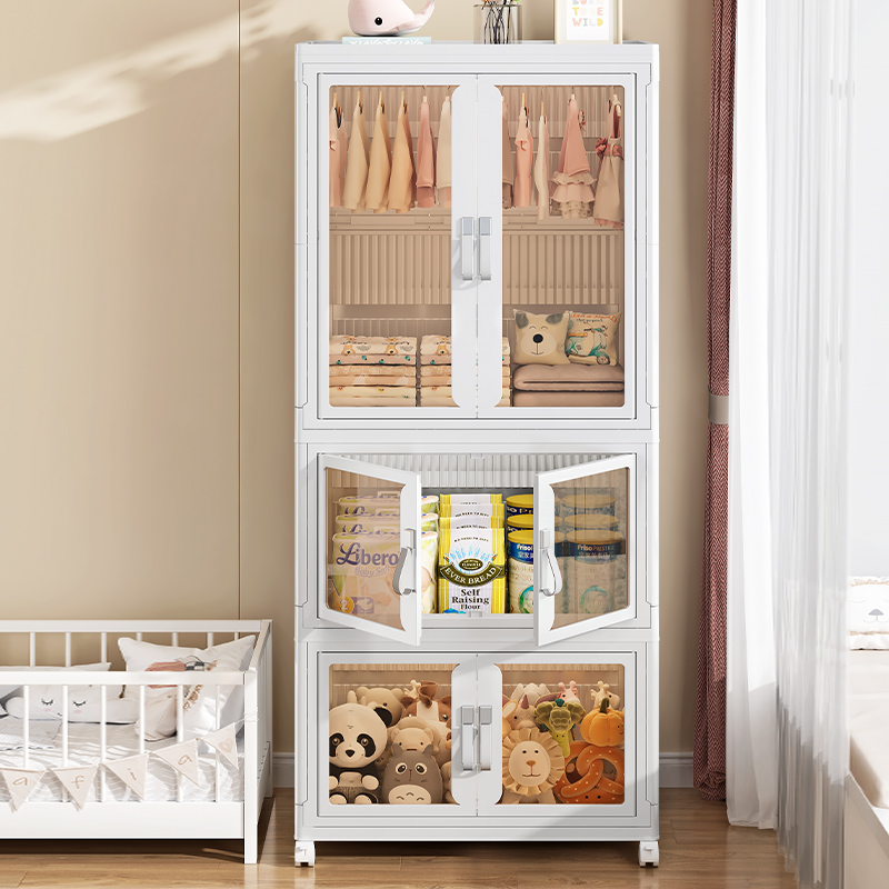 免安装宝宝衣柜儿童衣服整理箱婴儿小衣橱塑料家用简易收纳储物柜