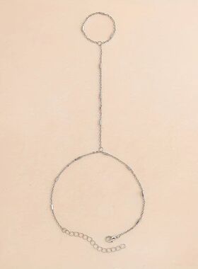 Women's Elegant Style Summer Finger Ring Bracelet, Minimalis