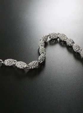 925 Silver Flower Beads Charm Bracelets For Women Hollow Bal