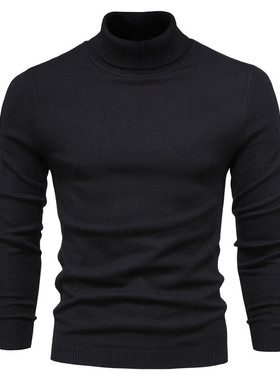 Casual Men's Solid lor Turtleneck Men's Casual Knitwear Swea