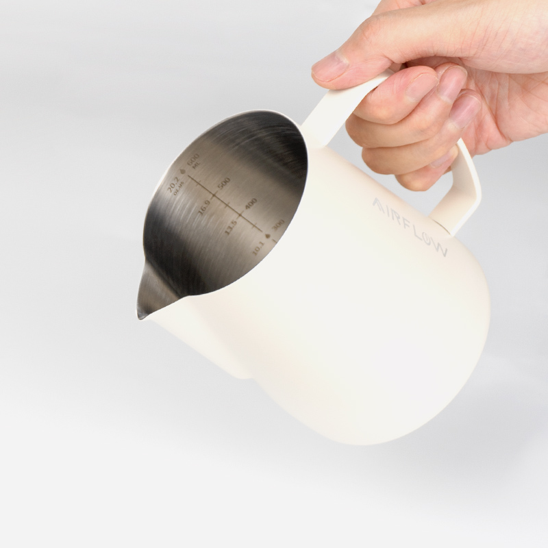 AIRFLOW气流 拉花缸咖啡拉花杯 压纹尖嘴拉花缸304不锈钢奶泡杯 - 图2