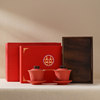Wedding teacup Henglie wedding tea set red