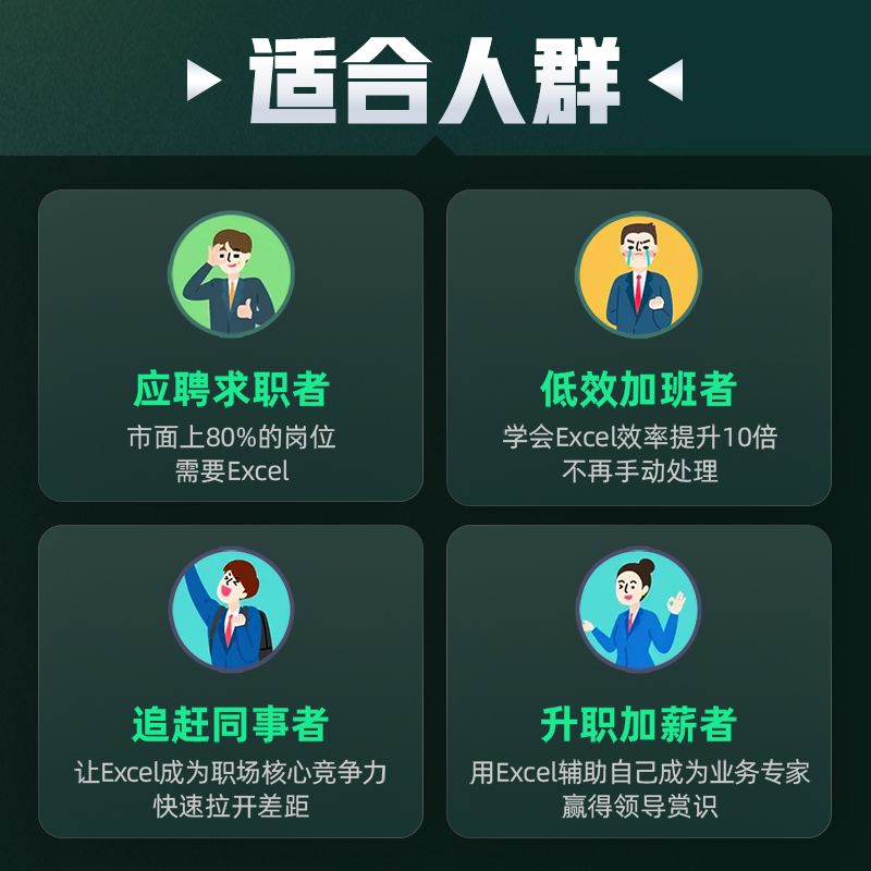 Excel教程表格制作数据处理与分析秋叶Excel训练营在线直播课程 - 图2