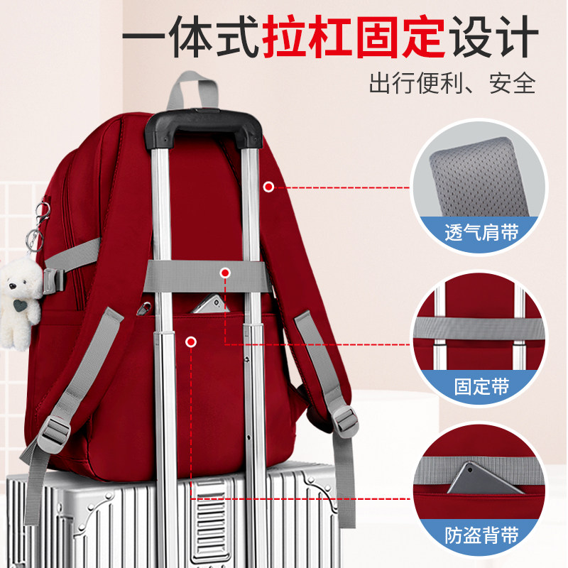 爱迪生女初中生大容量2022风双肩包 迪普森双肩背包