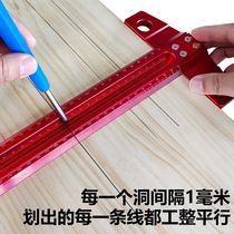 Manufacturer woodworking dongle ruler Aluminum Alloy Woodwork Scriber T-angle ruler angle measurement auxiliary scribe