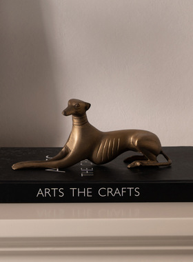 现代轻奢抽象金属豹子动物摆件样板间摆设创意艺术软装饰品家居