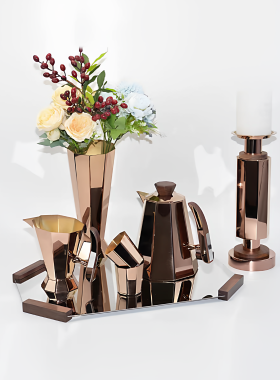 现代不锈钢冷水壶套装系列样板间客厅餐厅吧台壶具套装组合搭配