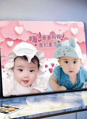 龙凤宝宝摆台摆件婚房宝宝画双胞胎结婚小孩相框孕妇备孕喜娃装饰