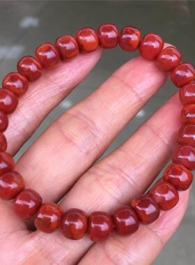 精品瓦西南红牛血红老形手链无杂裂圈手串厂家直销直播货源礼物