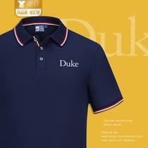 Duke University capsized POLO shirts USA Duke short sleeve T-shirt school uniforms customizable t memorabilia clothes