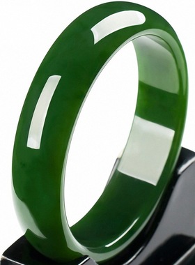 玉镯真手饰品子新疆和田碧