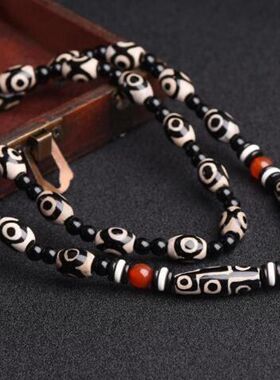 天然西藏真品三九眼天珠