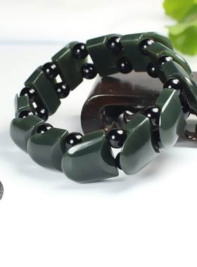 真品和田玉手链新疆青龙鳞